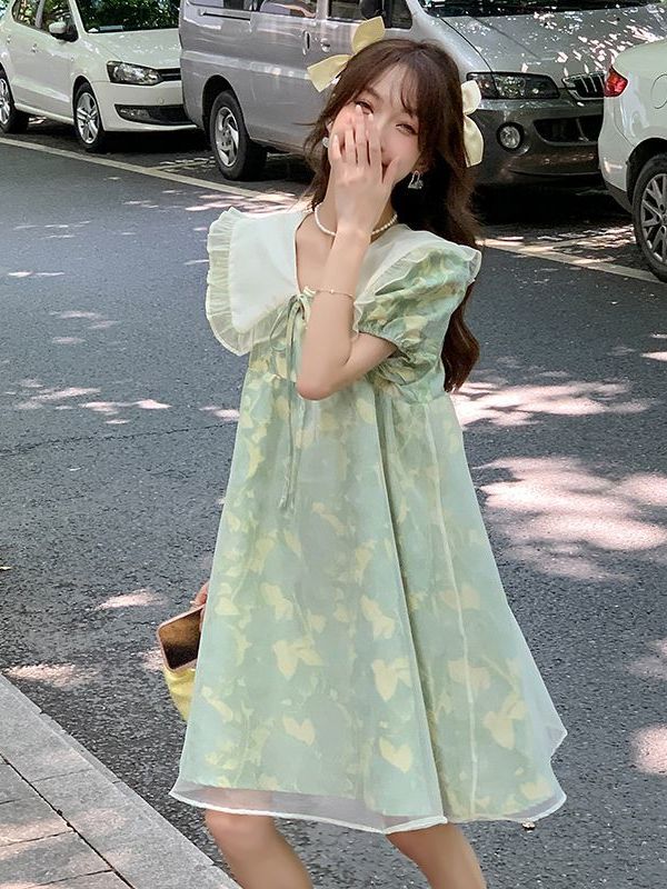 Sweet Floral Print Midi Dress  - Midi Skirt Floral incelemesi ve fiyatı