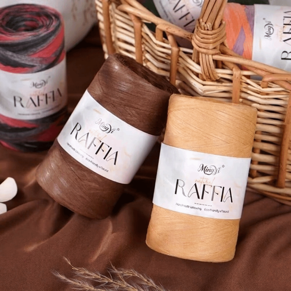 DIY Multi-Colored Raffia Yarn  - Crochet Bag Raffia incelemesi ve fiyatı