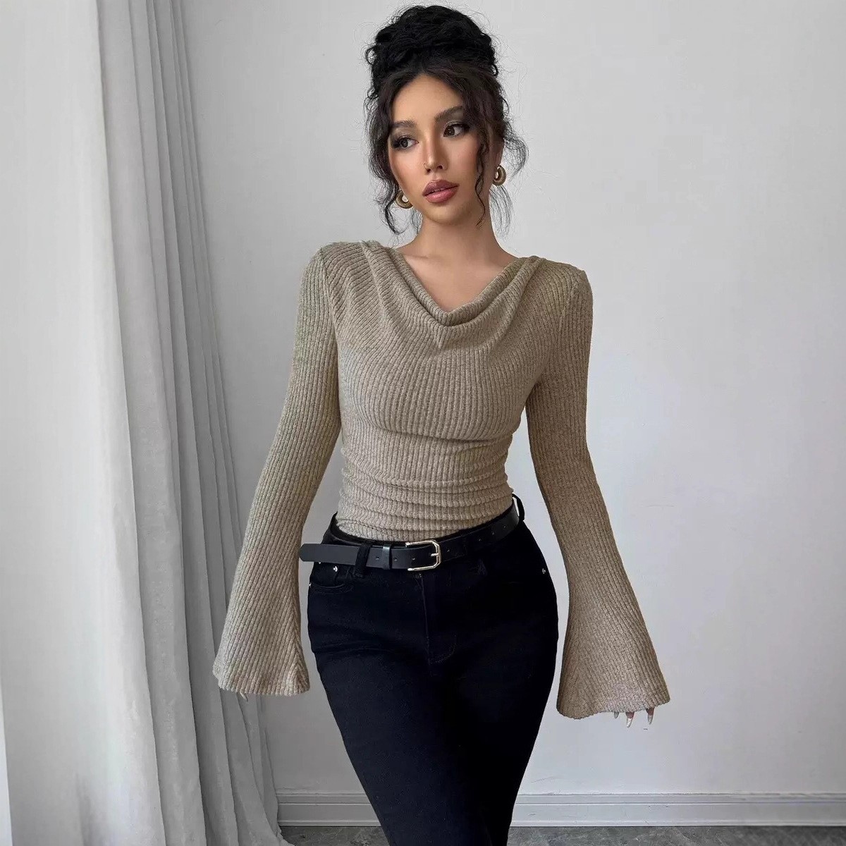 Women's Blouse Longsleeve Soli - Blouse Off Shoulder incelemesi ve fiyatı