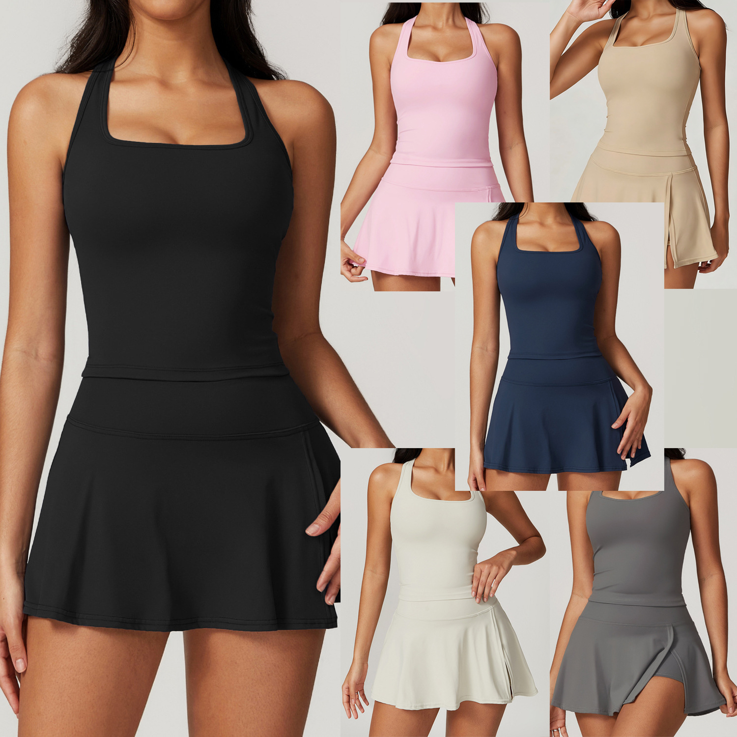 2 Piece Tennis Dresses for Wom - Crop Top Crochet incelemesi ve fiyatı
