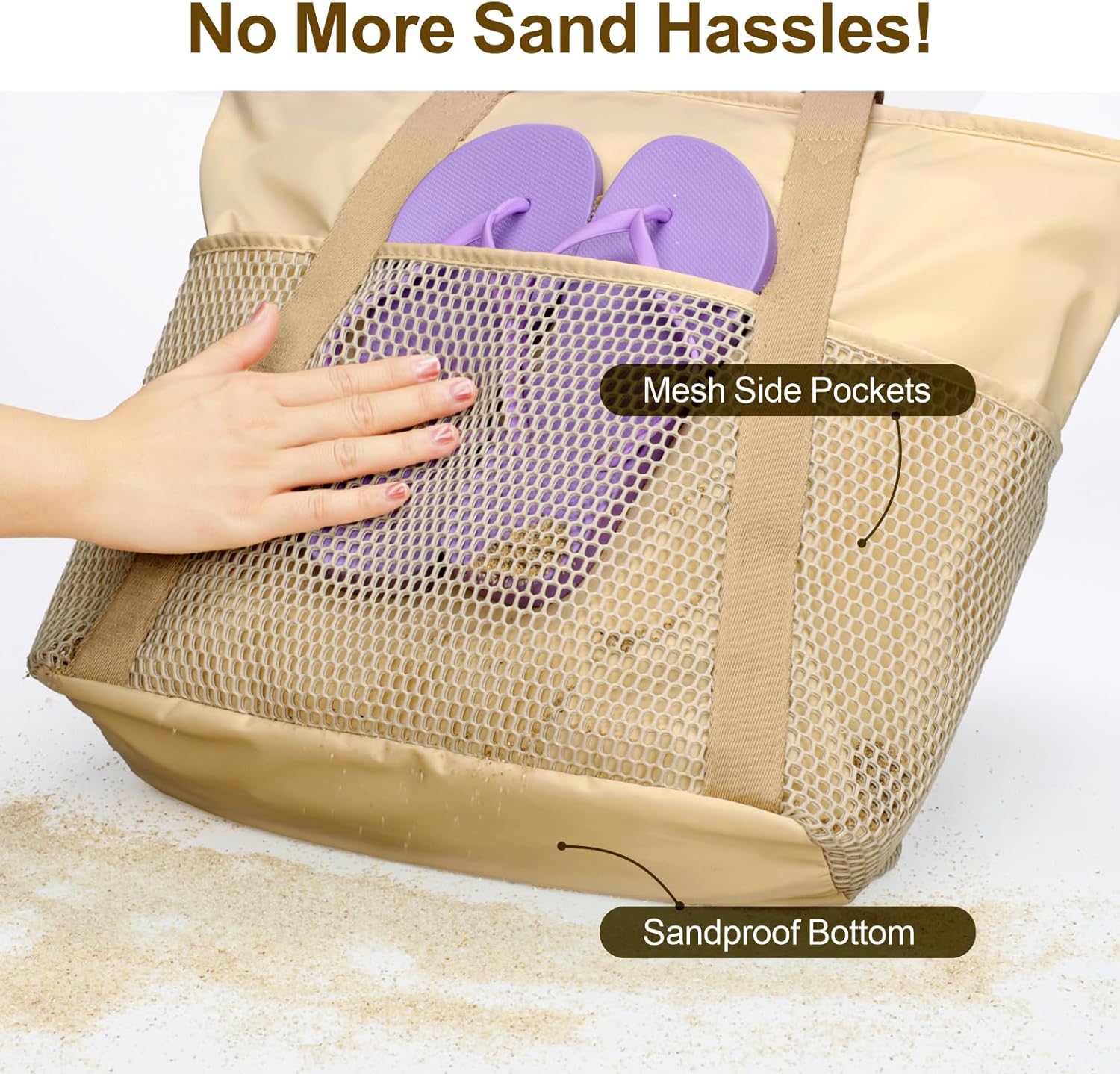 Waterproof Beach Bags for Wome - Tote Bag Beach incelemesi ve fiyatı
