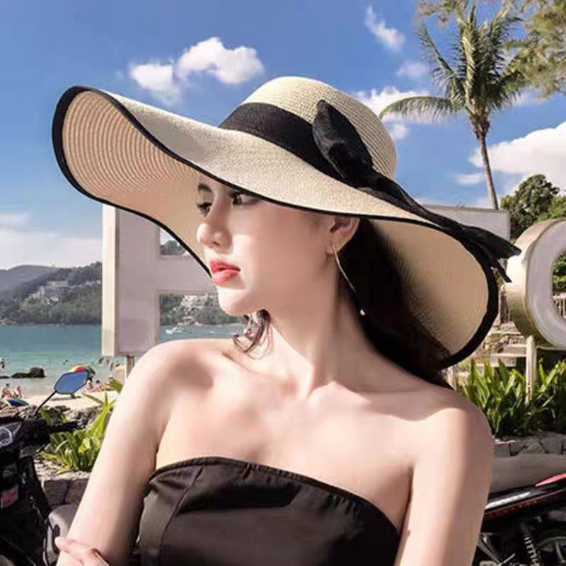 Wide Brim Straw Hat Women Summ - Hat Floppy Wide incelemesi ve fiyatı
