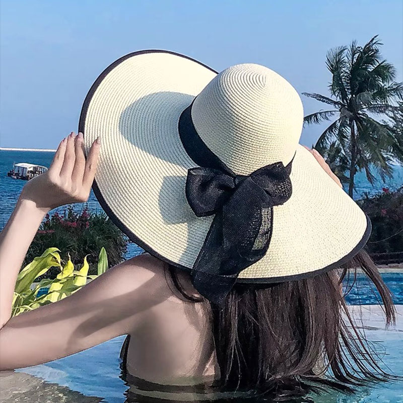 Wide Brim Straw Hat Women Summ - Hat Floppy Wide incelemesi ve fiyatı