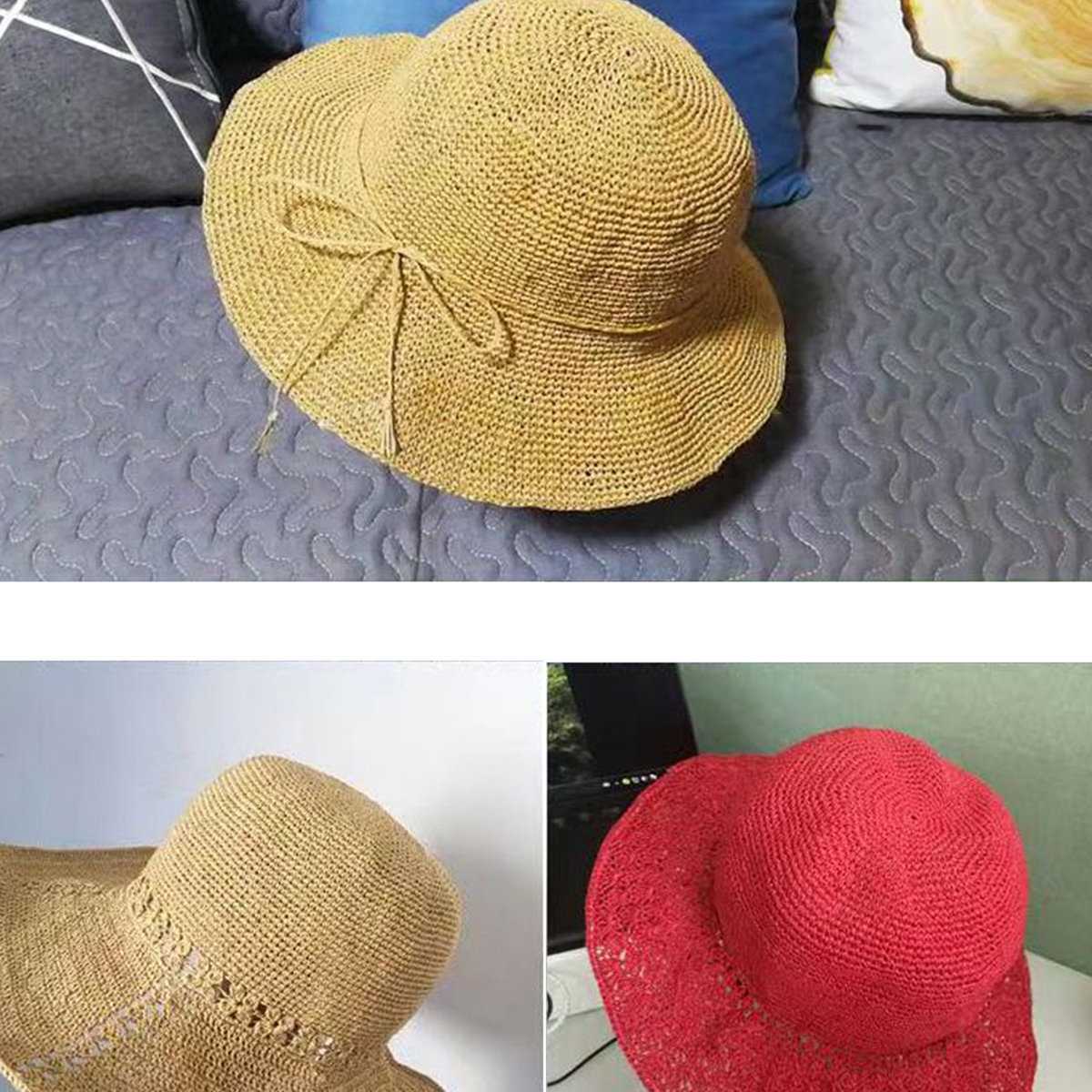 100g Raffia Straw Yarn Handmad - Crochet Bag Raffia incelemesi ve fiyatı