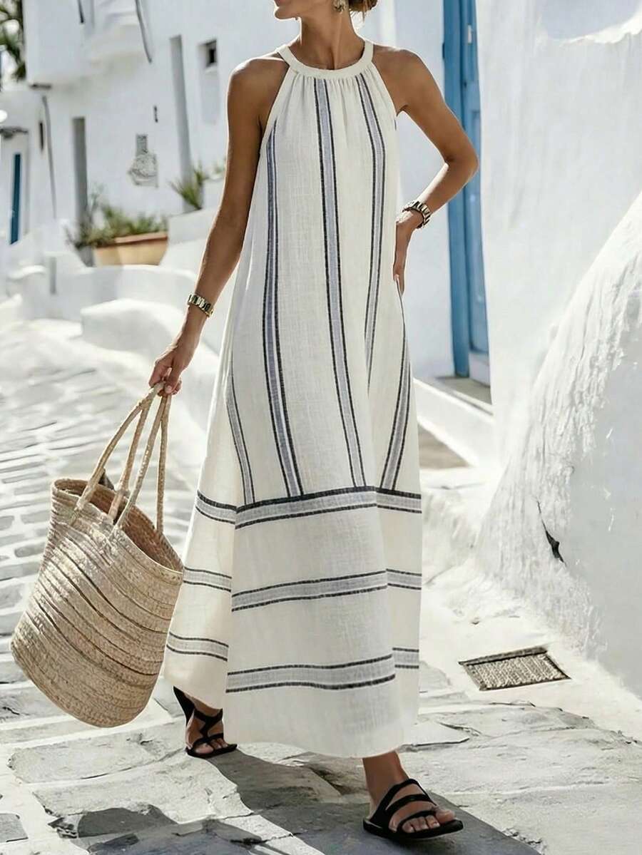 Women Sleeveless Halter Maxi D - Maxi Dress Halter incelemesi ve fiyatı