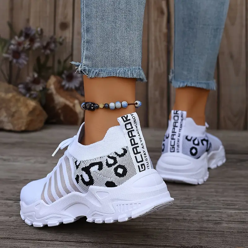 Leopard Print Knit Women's Sne - Wedge Espadrille Women incelemesi ve fiyatı