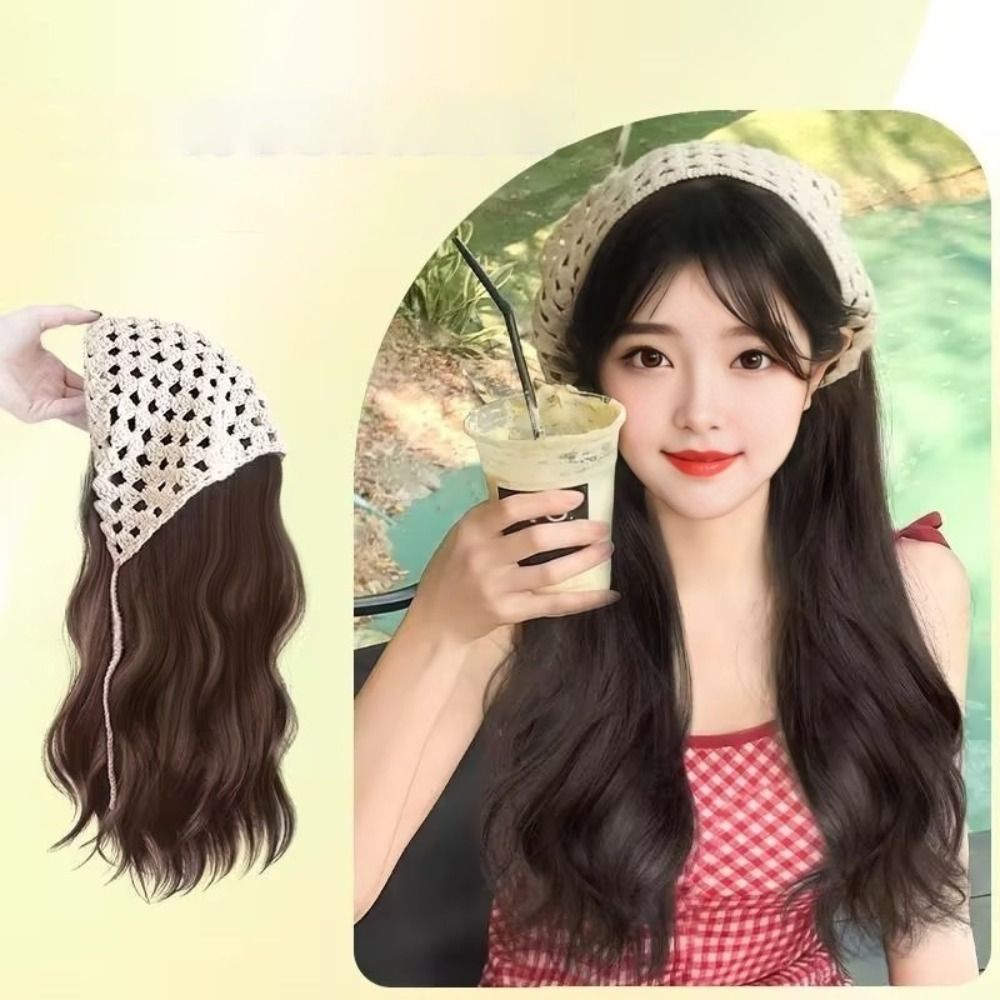 Fashion 65CM Wig Triangle Head - Headband Summer Knit incelemesi ve fiyatı