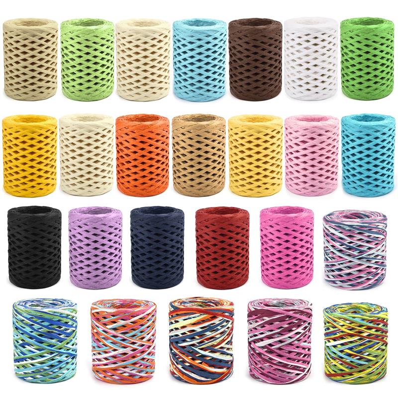 100M Natural Raffia Straw Yarn - Crochet Bag Raffia incelemesi ve fiyatı