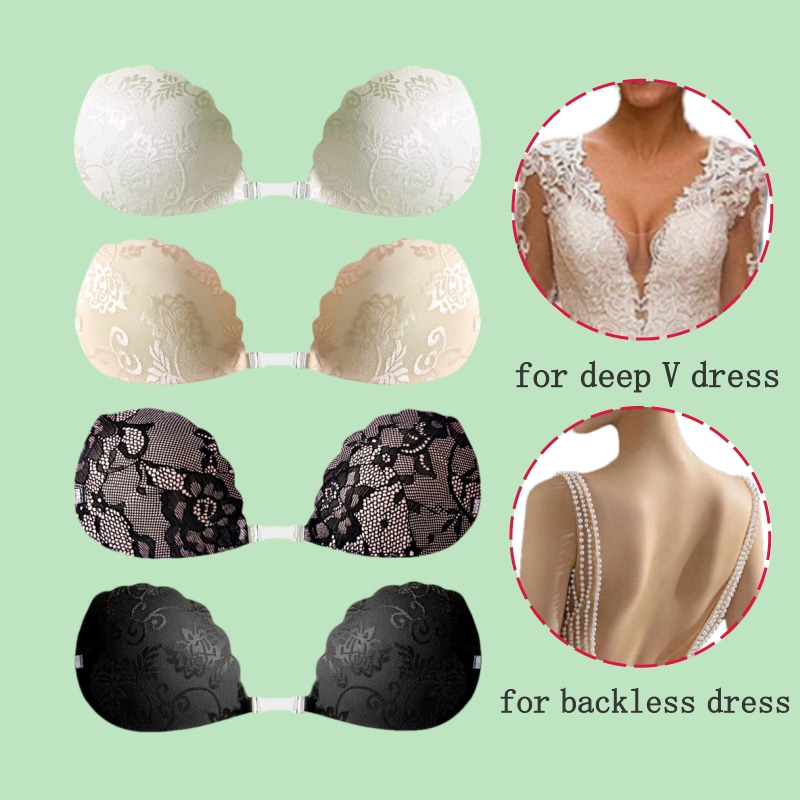 Lace Invisible Bra Backless St - Bralette Triangle Set incelemesi ve fiyatı