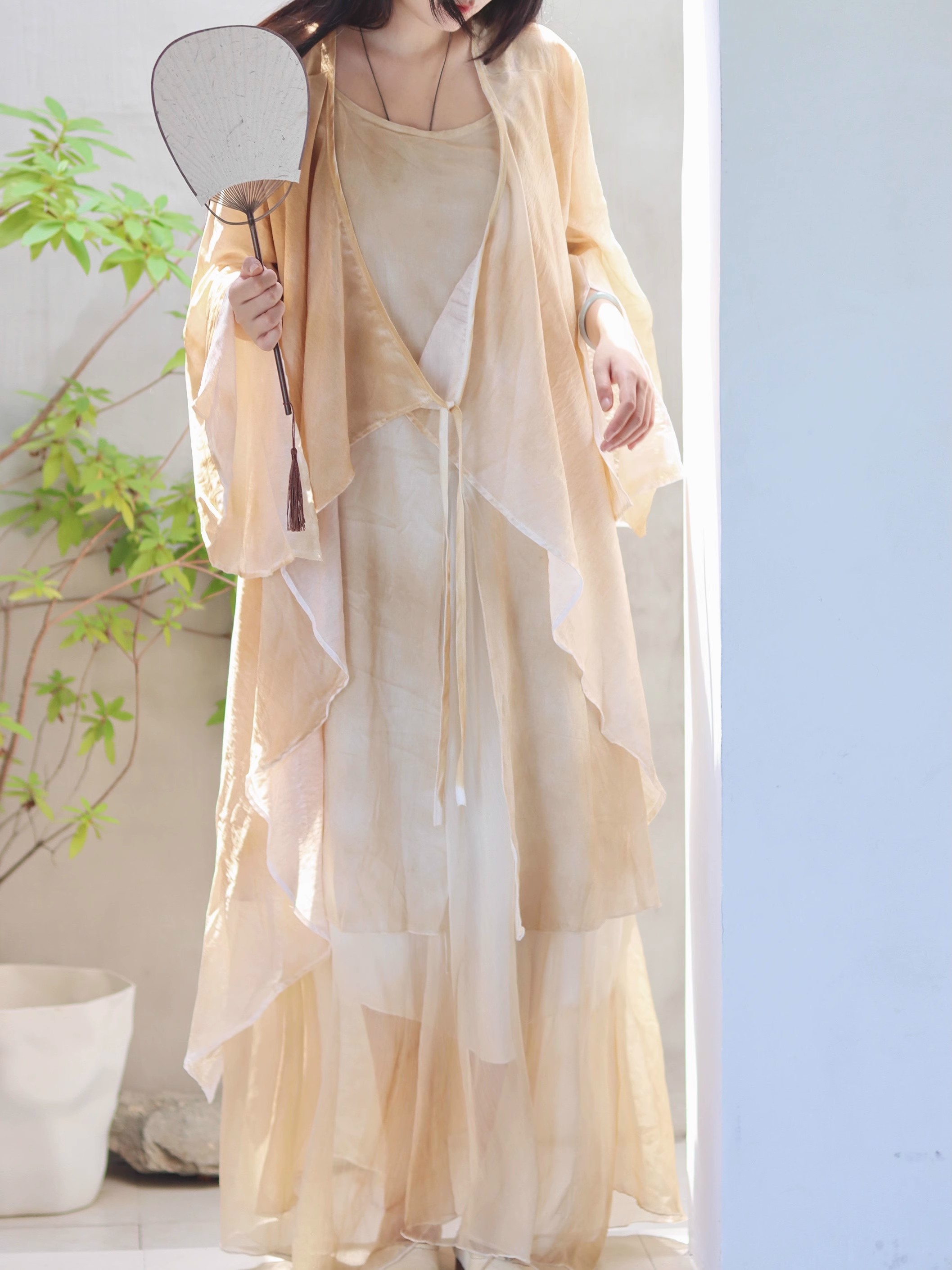 New Chinese Style Cotton Linen - Linen Dress Wrap incelemesi ve fiyatı