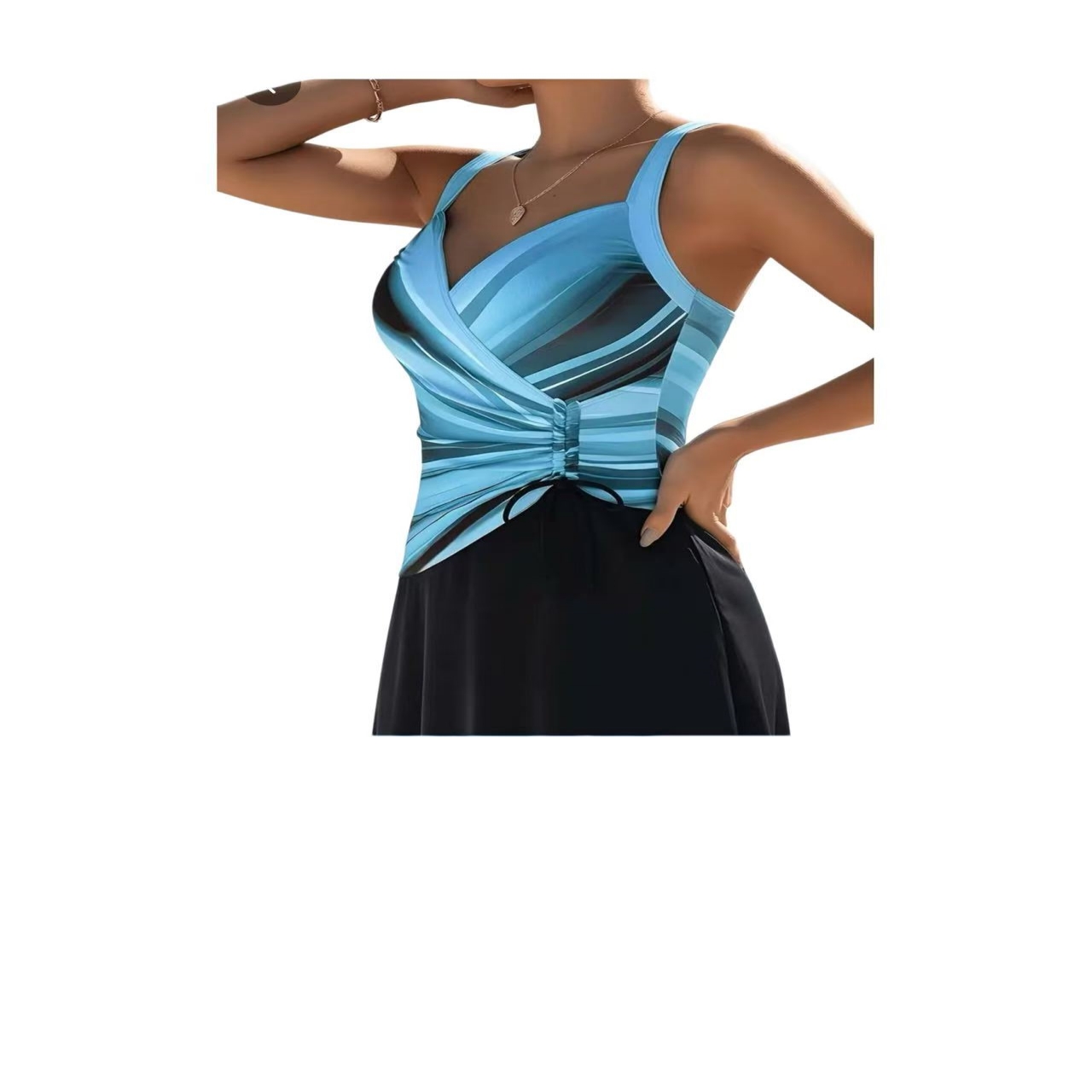 Women Swimdress One Piece Swim - Swimsuit Bikini Ruched incelemesi ve fiyatı