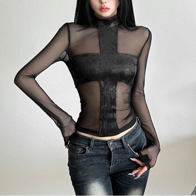 American Style Mesh Long Sleev - Blouse Off Shoulder incelemesi ve fiyatı
