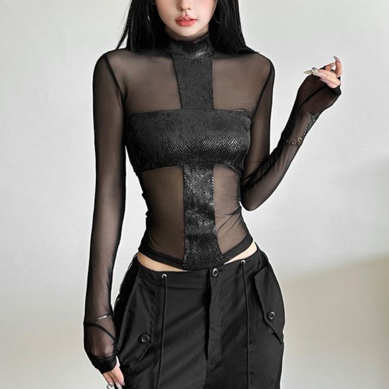 American Style Mesh Long Sleev - Blouse Off Shoulder incelemesi ve fiyatı