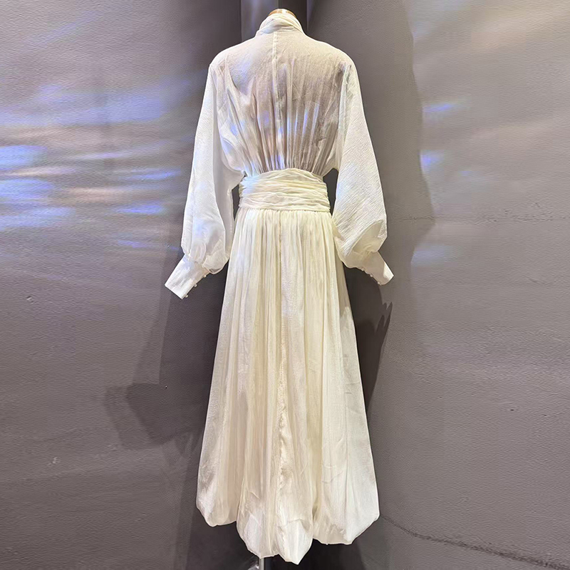 KBQ Solid Elegant Loose Chic D - Linen Dress Wrap incelemesi ve fiyatı