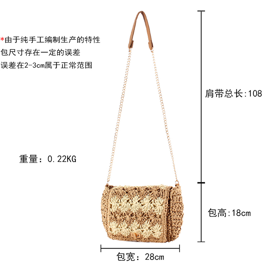 Straw Crossbody Bags for Women - Crochet Bag Raffia incelemesi ve fiyatı