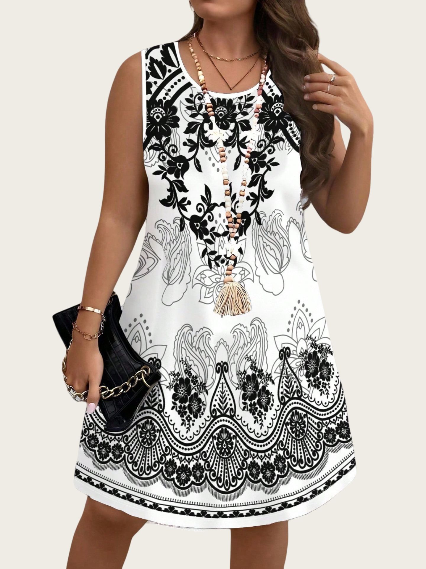 Ethnic Style Vintage Dresses 2 - Romper Floral Print incelemesi ve fiyatı