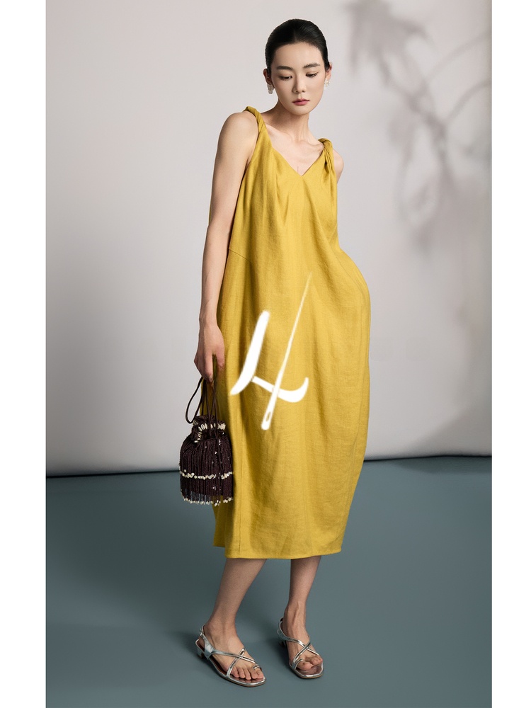 Natural Linen Summer New Style - Linen Dress Wrap incelemesi ve fiyatı