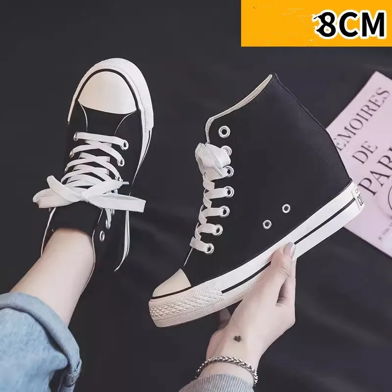 High 8cm Platform Canvas Shoes - Wedge Espadrille Women incelemesi ve fiyatı