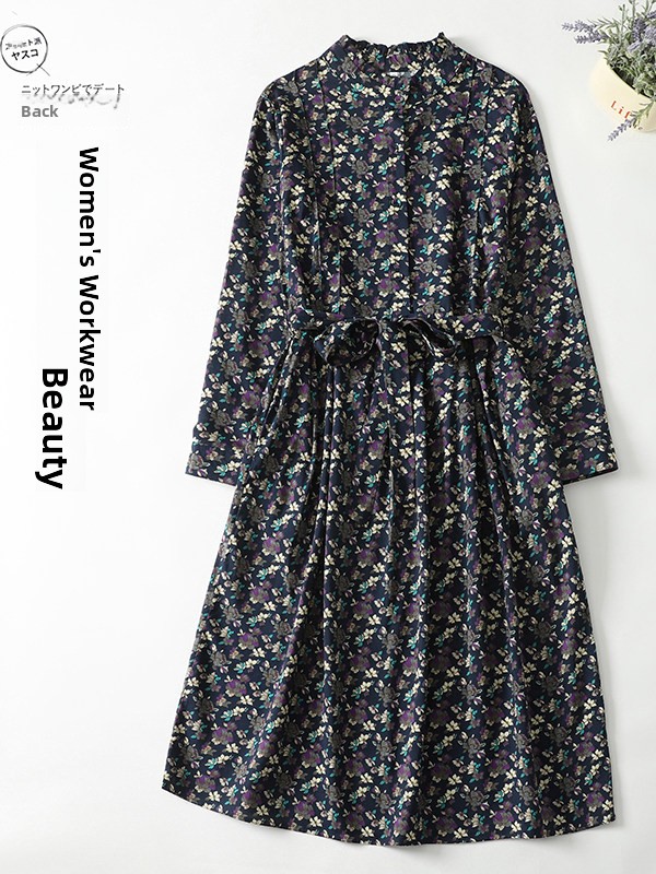 Elegant Floral Print A-Line Dr - Midi Skirt Floral incelemesi ve fiyatı