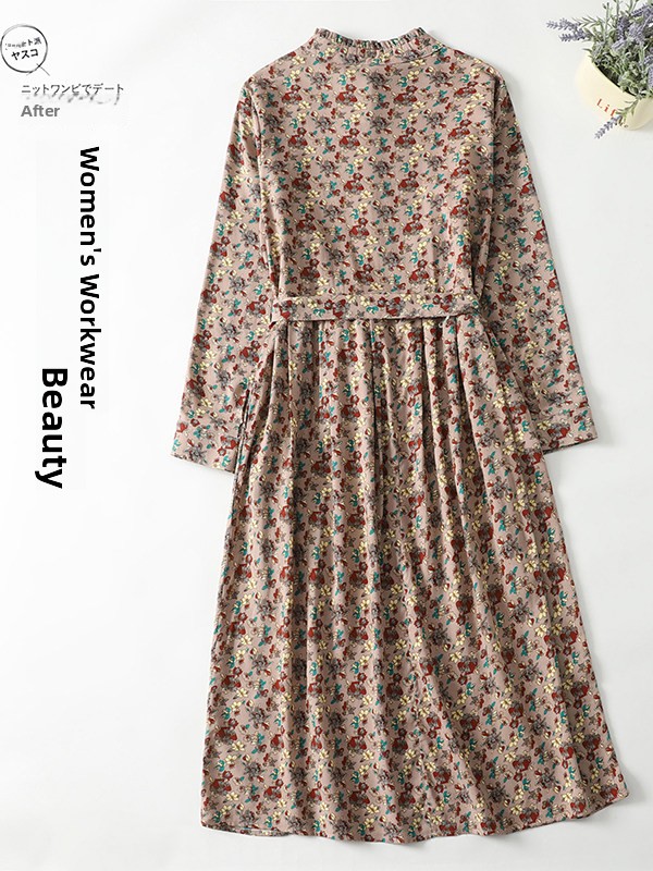 Elegant Floral Print A-Line Dr - Midi Skirt Floral incelemesi ve fiyatı