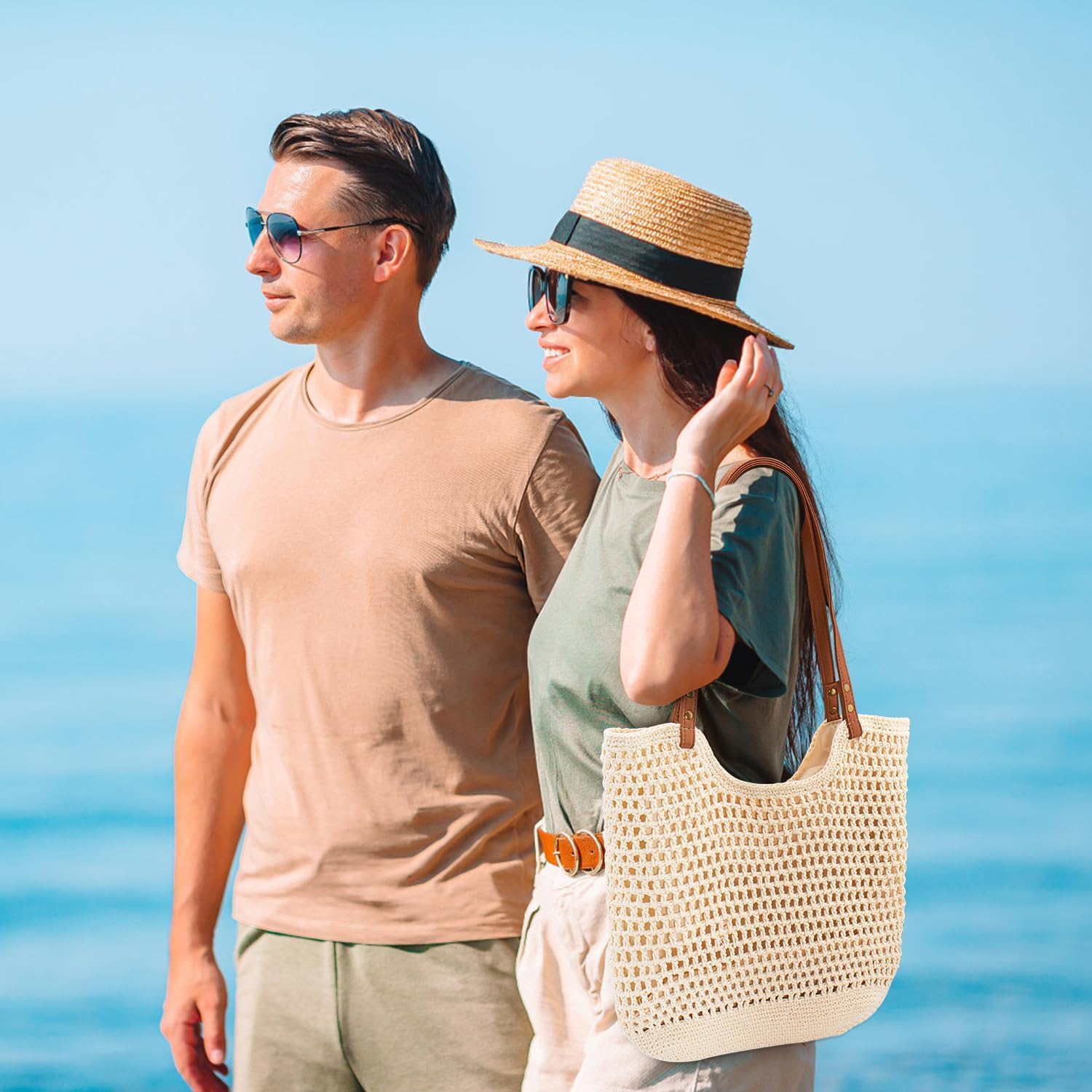 Crochet Beach Bag Purse, Boho  - Tote Bag Beach incelemesi ve fiyatı