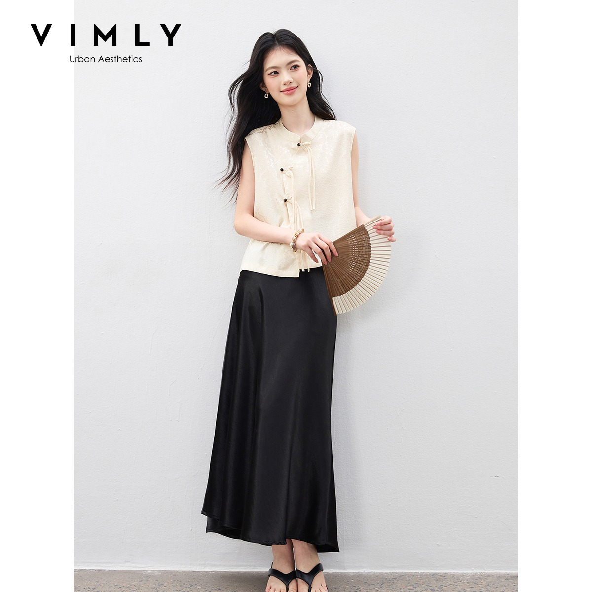 VIMLY's Women's Summer Suit 20 - Midi Skirt Floral incelemesi ve fiyatı