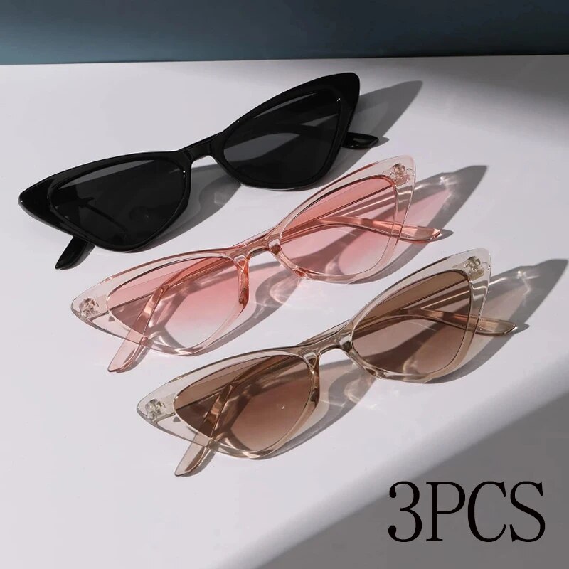 3 Pairs Per Set Small Cat Eye  - Sunglasses Cat Eye incelemesi ve fiyatı