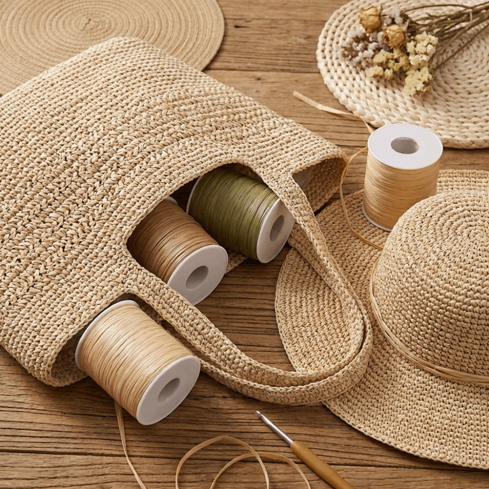 Premium Quality 120M Per Roll  - Crochet Bag Raffia incelemesi ve fiyatı
