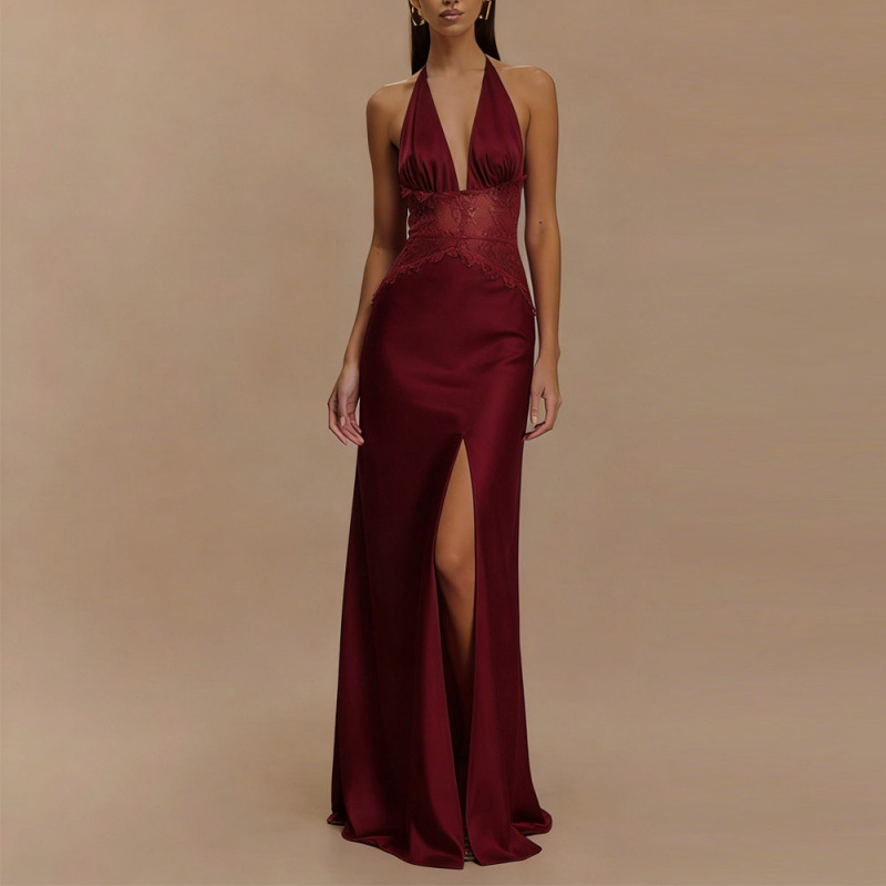 Sexy Backless Halter Maxi Dres - Maxi Dress Halter incelemesi ve fiyatı