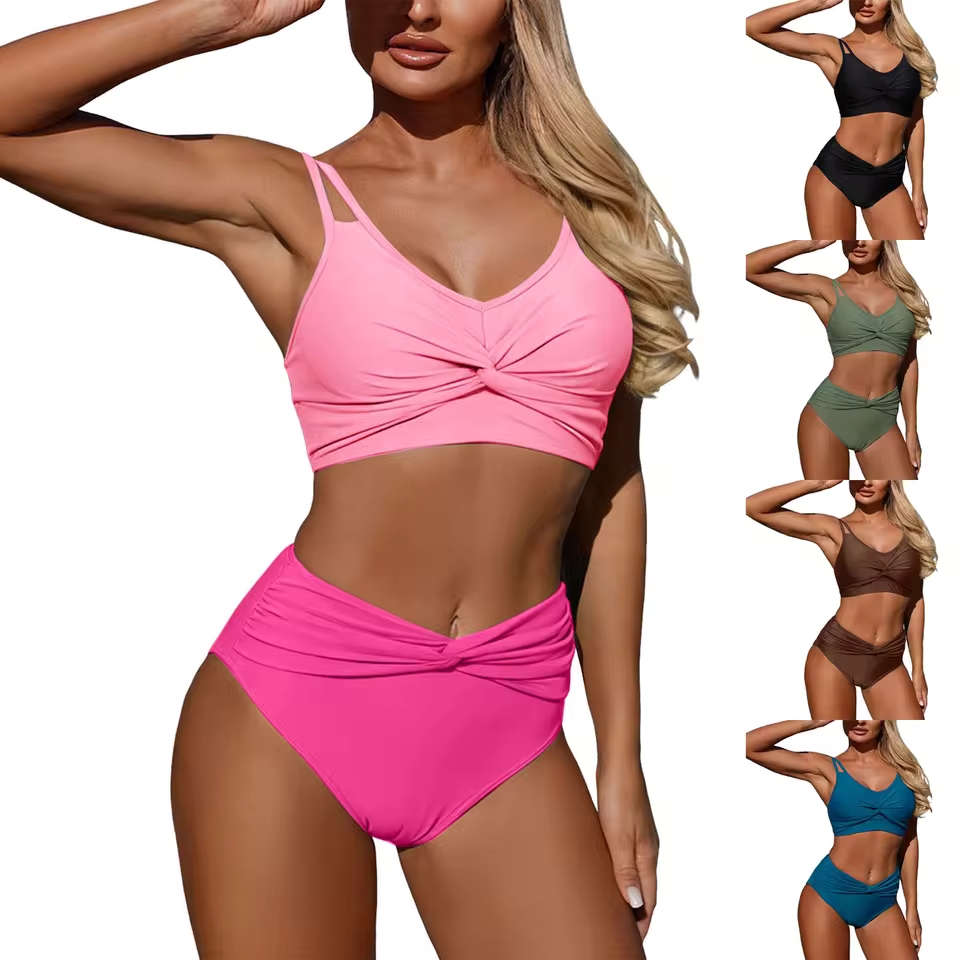 Women High Waisted Bikini Sexy - Swimsuit Bikini Ruched incelemesi ve fiyatı